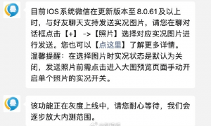微信聊天能收发Live图了，客服：逐步放大内测范围
